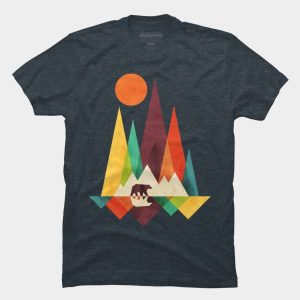 t shirt design mountain bear t shirt by radiomode design by humans NPQMJQO