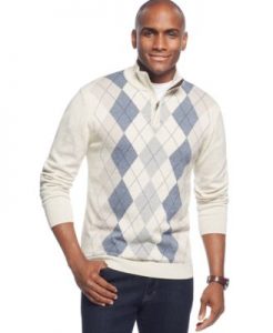 tasso elba quarter-zip argyle sweater, only at macyu0027s WNUPVIC