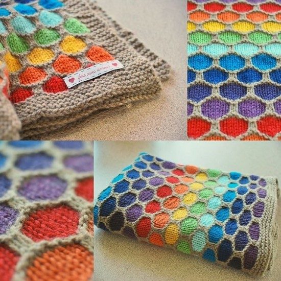 this gorgeous honeycomb knitted blanket pattern has been one of the most  popular on ZKQJCSA