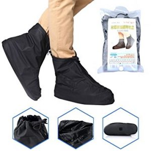 waterproof shoes cover resuable, ayamaya anti slip rain shoes cover zipper  rainproof full protection IHAMQBT