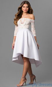 white party dress cl-45123 MSIONWM