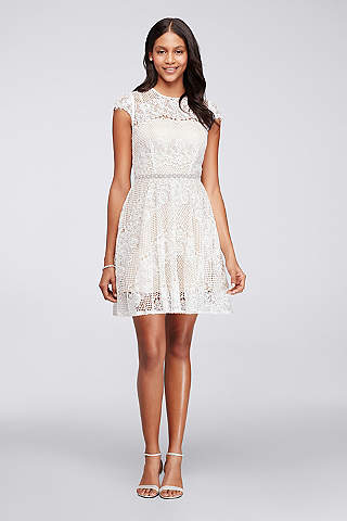 white party dress cocktail dresses for parties, weddings, or any occasion | davidu0027s bridal JGTUULA