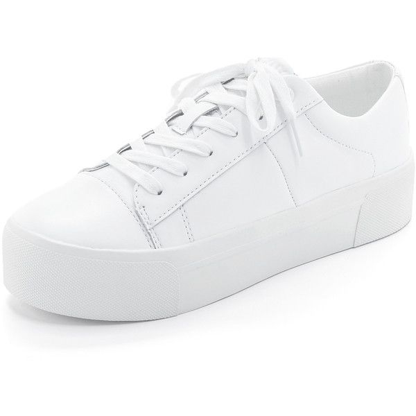 white platform sneakers dkny bari platform sneakers (193,475 krw) ❤ liked on polyvore featuring  shoes, sneakers FCRVYTA
