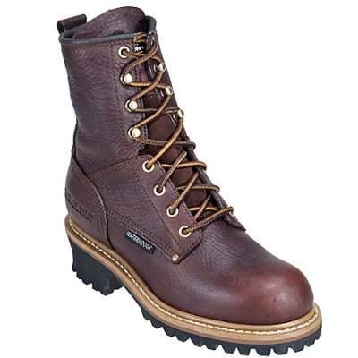 work boots for women carolina ca421 womens dark brown leather logger work boot YNSDMVB