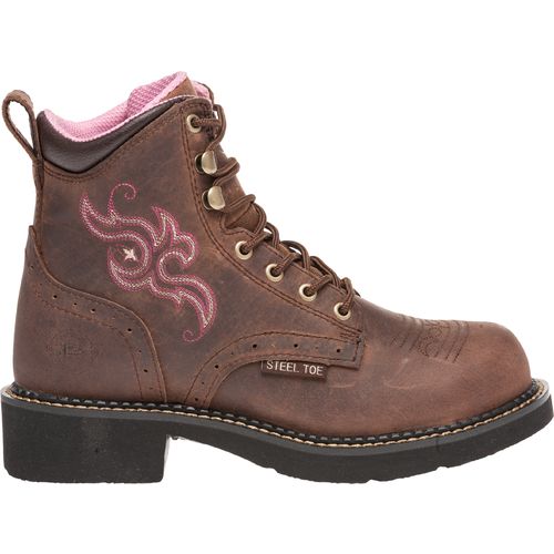 work boots for women justin womenu0027s gypsy® aged bark steel toe work boots KUVGCXE