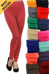 yelete womenu0027s seamless kermo fleece legging,one size fits most JUKCETT