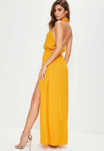 yellow maxi dress yellow twist neck maxi dress. $76.00. previous next YILYGPE