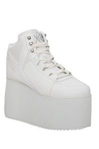 yru qozmo hi-white platform sneakers INTCOQU