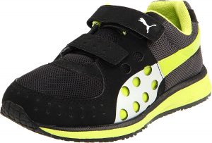 amazon.com | puma faas 300 v sneaker (toddler/little kid/big kid),  black/lime punch VLLSGYG