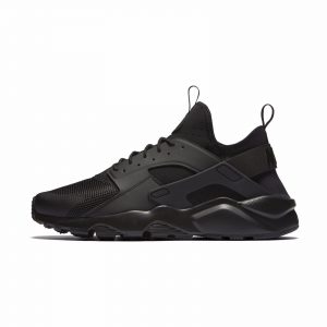 Black Running Shoes nike mens air huarache run ultra triple black running shoes sneakers  819685-002 MZFTRTX