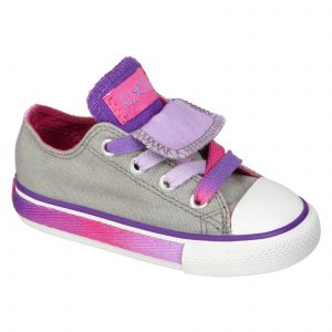 Girls Converse Shoes toddler girlsu0027 double tongue grey converse: rainbow color from sears RICJOSR