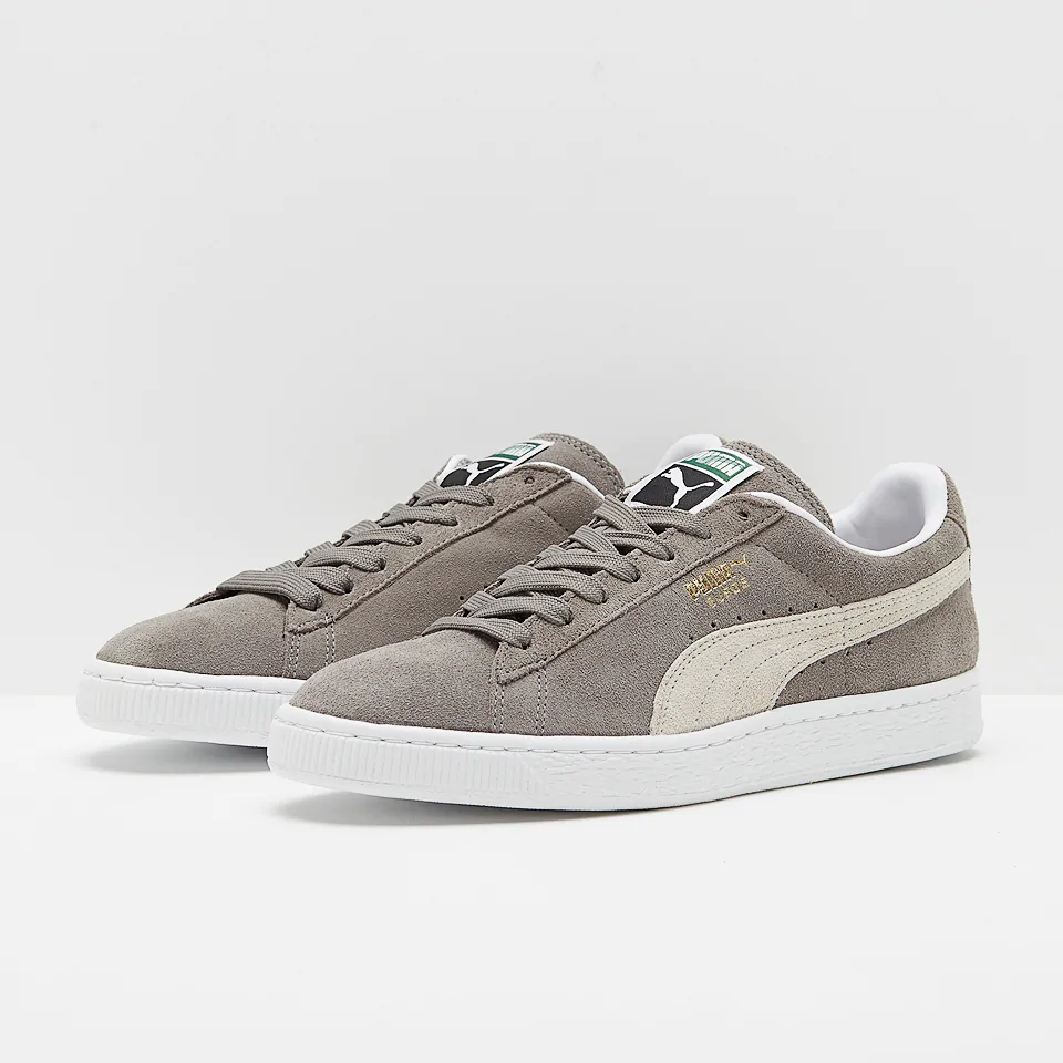 mens shoes - puma suede classic eco - steeple grey/white - 352634-66 PQEWVEX