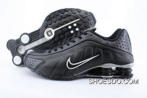 nike shox r4 black white logo shoes new style NQAWXER