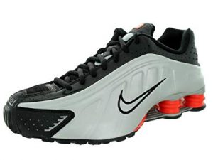 nike shox r4 nike menu0027s shox r4 black/mtllc slvr/mx orng/mtllc s running shoe QQEUBAY