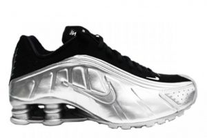 nike shox r4 silver black 104265-024 BLAEMIY