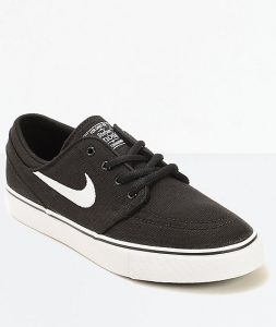 nike skate shoes nike sb stefan janoski black canvas kids skate shoes ... IJCQXWS