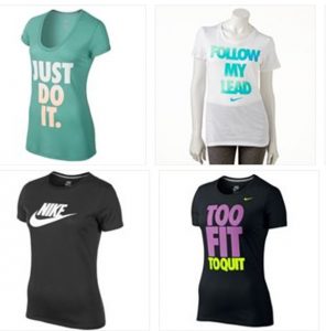 nike workout clothes kohls womenu0027s nike shirts SZKRZPW