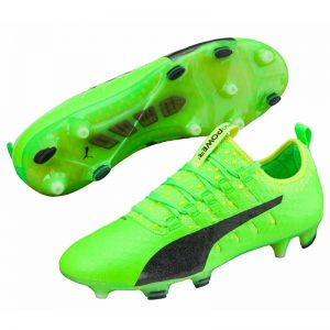 Puma cleats puma evopower vigor 1 fg soccer cleats (green gecko/puma black/safety yellow XRNVRZL