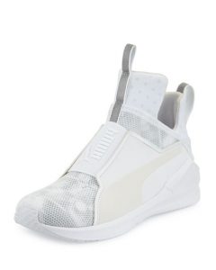 puma high tops puma fierce mesh high-top sneakers, white UISTGNT