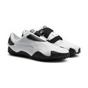 puma mostro image 1 of mostro perf leather, white-black, medium ZXFXNRT