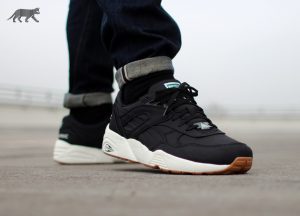 puma-r698 puma r698 nylon (black - black - whisper white) TQRSNQI