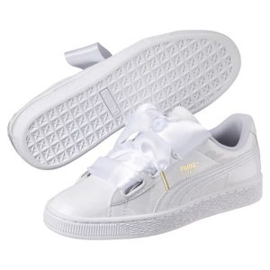 puma sneaker image 1 of basket heart patent womenu0027s sneakers, puma white-puma white,  medium ZRKIHLP