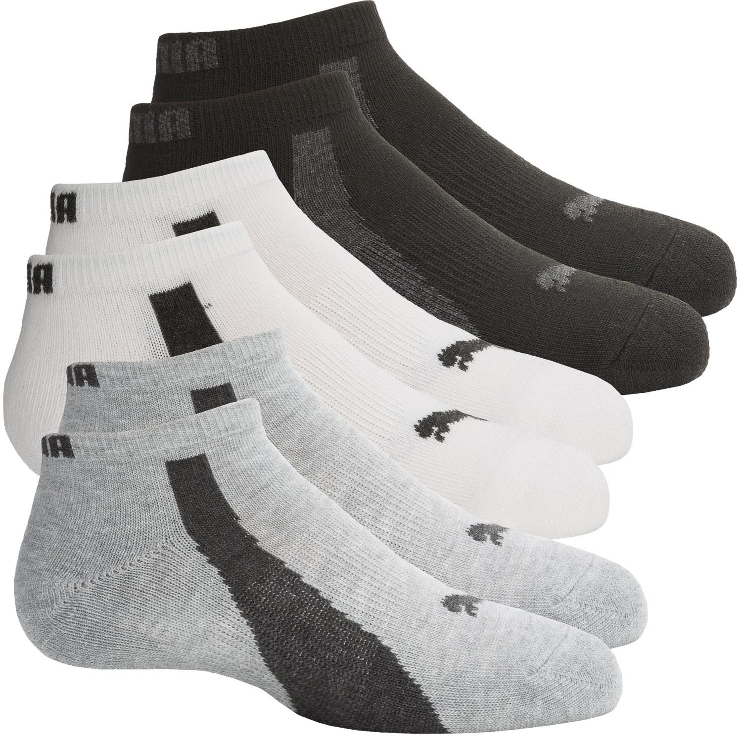 puma socks puma half terry socks - 6-pack, below the ankle (for big boys) FJDCXTU