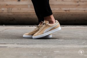 puma suede classic pebble/puma white - 365347-11 ADXOYVA