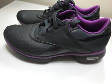 reebok easytone sneakers fitness shoes womens sz us 6 eu 36 gray leather QOZYHTJ