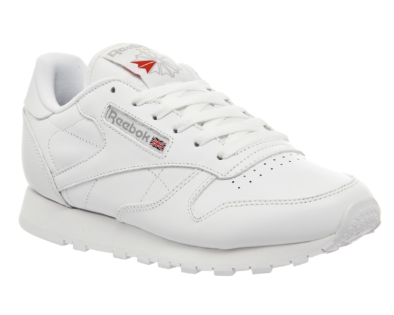 all white reebok trainers