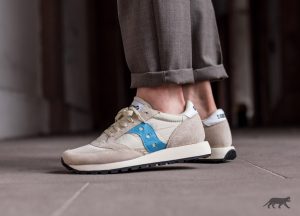 saucony jazz original vintage (beige / sky blue) LFZTMYS