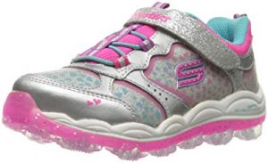 skechers kids girlsu0027 skech-air stardust running shoe,stardust silver, KJOBZAS