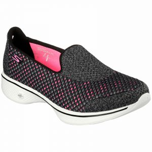 skechers walking shoes ladies-skechers-kindle-go-walk-4-black-pink- JMRXMCT