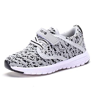 sneakers for girls coodo cd3001 toddleru0027s lightweight sneakers boys girls casual running shoes  new grey-5 QKJKWXA