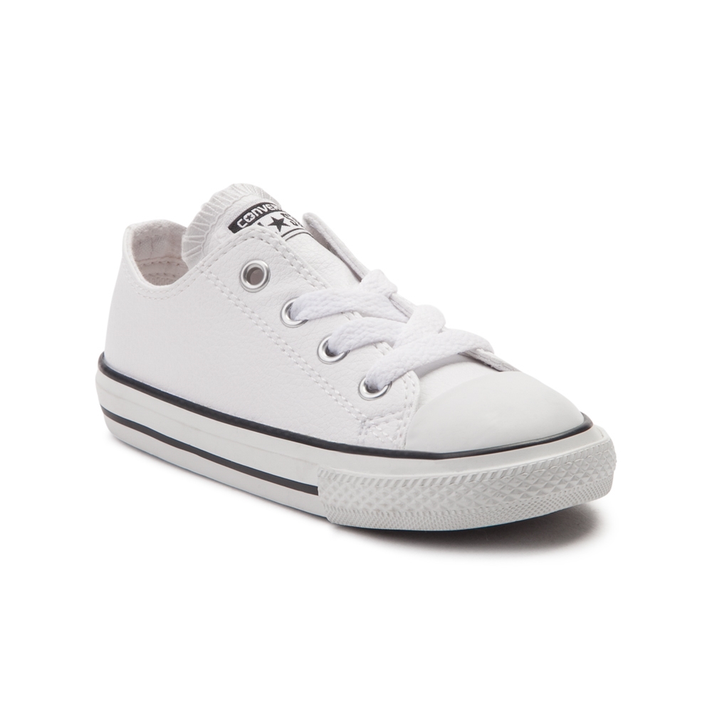 toddler converse chuck taylor all star lo leather sneaker - white - 99398966 IUAUCGR