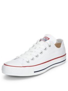 White converse converse chuck taylor all star ox plimsolls - white | very.co.uk EWJGDBU