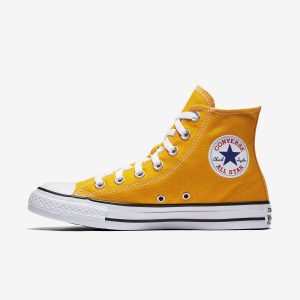 womens orange converse chuck taylor all star seasonal high top shoes | QDOVALR