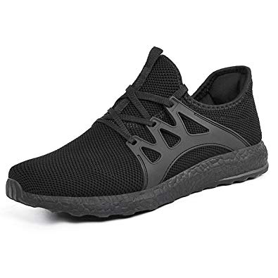 Womens sneakers mxson women walking shoes lightweight breathable mesh gym shoes black  5.5b(m) us FNYWQLI