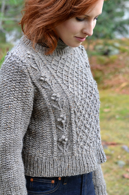 Helga Sweater Free Aran Knitting Pattern ⋆ Knitting Bee