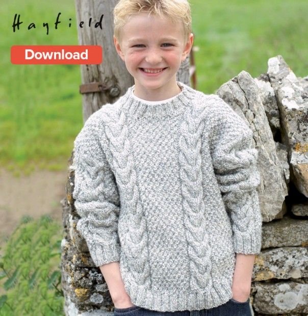 Free Hayfield Aran Knitting Pattern | Knitting | Pinterest