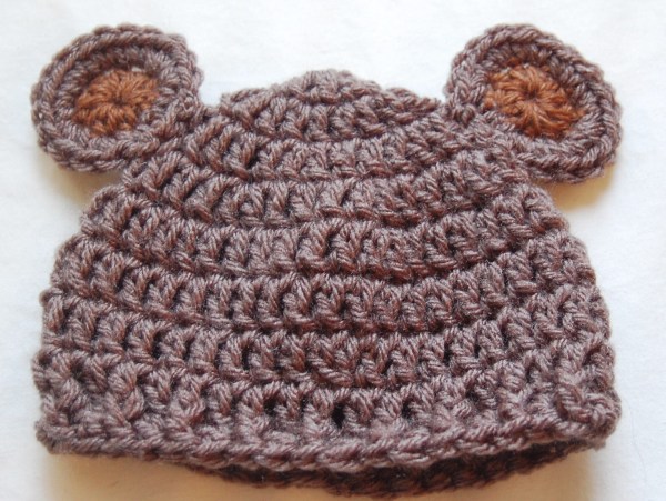 Newborn Bear Hat Crochet Pattern & Crochet Baby Bear Hat