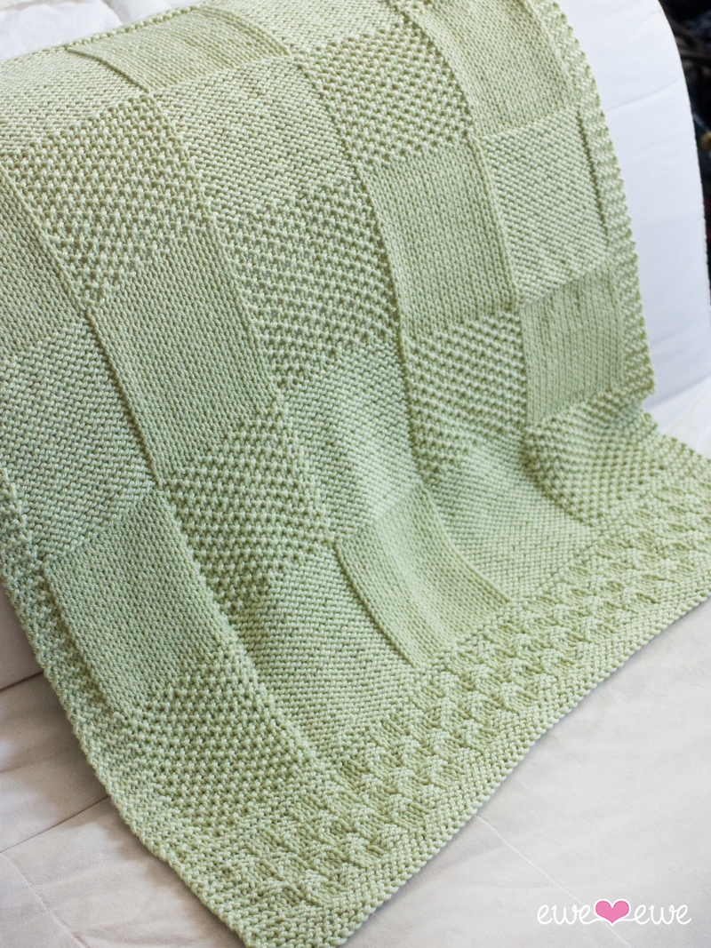 Charles + Chelsea PDF Baby Blanket Knitting Pattern u2014 Ewe Ewe Yarns