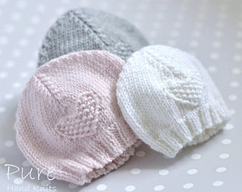 SIMPLE baby hat PREEMIE and NEWBORN knitting pattern | Etsy