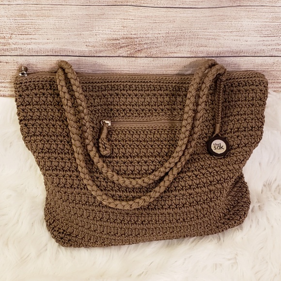 The Sak Bags | Crochet Handbag Beautiful Brown Tote Bag | Poshmark