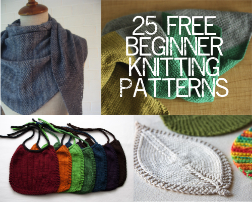 25 Free Beginner Knitting Patterns u2014 Painting Lilies