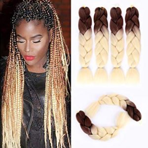 Amazon.com: Ombre Blonde Braiding Hair Kanekalon Jumbo Braiding Hair