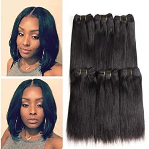 Amazon.com : Brazilian Hair Straight 6pcs /lot 100% Raw Unprocessed