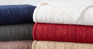Cozy Cable Knit Throw | Pottery Barn