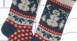 Snowman Christmas Stocking Knitting Pattern