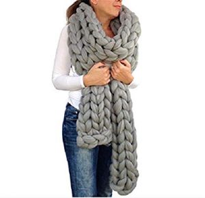 Amazon.com: Chunky Knitted Scarf, Giant Extreme Infinity Chain Scarf